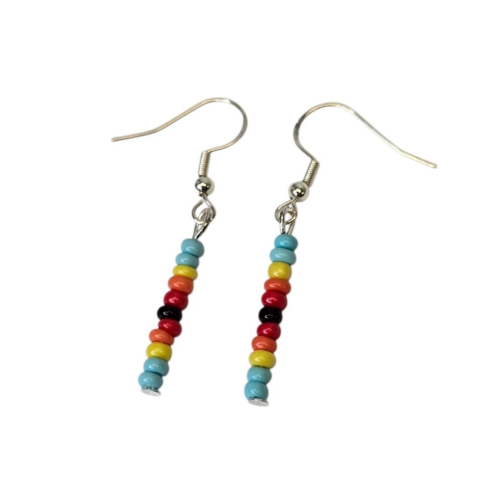 New Sunset Colorful Beaded Bohemian Dangle Earrings